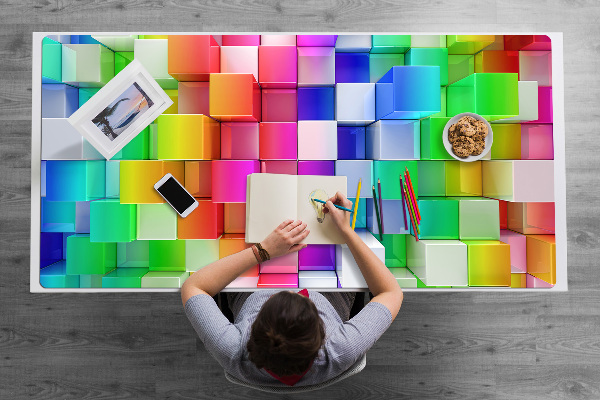Sous-main bureau Abstraction