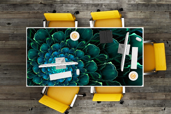 Sous main de bureau Fleur verte