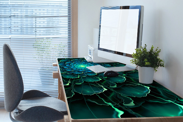 Sous main de bureau Fleur verte