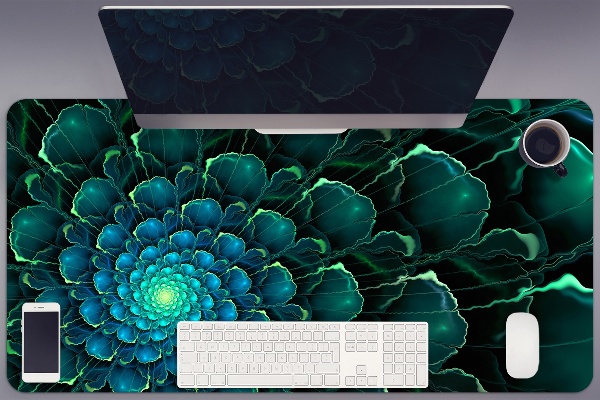 Sous main de bureau Fleur verte