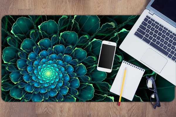 Sous main de bureau Fleur verte