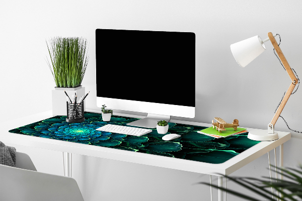 Sous main de bureau Fleur verte