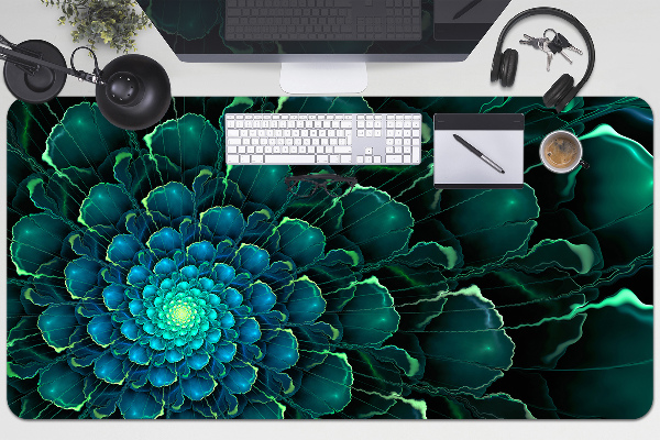 Sous main de bureau Fleur verte