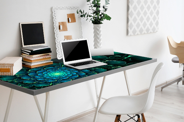 Sous main de bureau Fleur verte