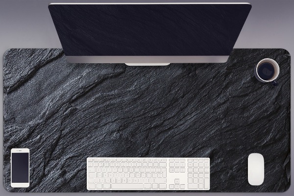 Sous main de bureau Marbre noir
