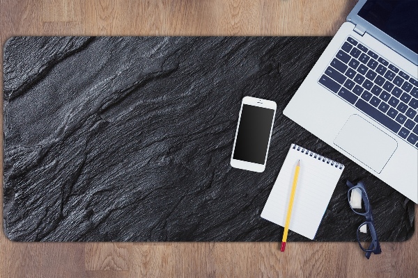 Sous main de bureau Marbre noir