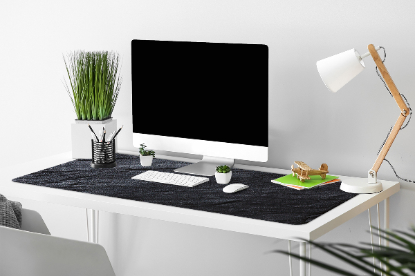 Sous main de bureau Marbre noir