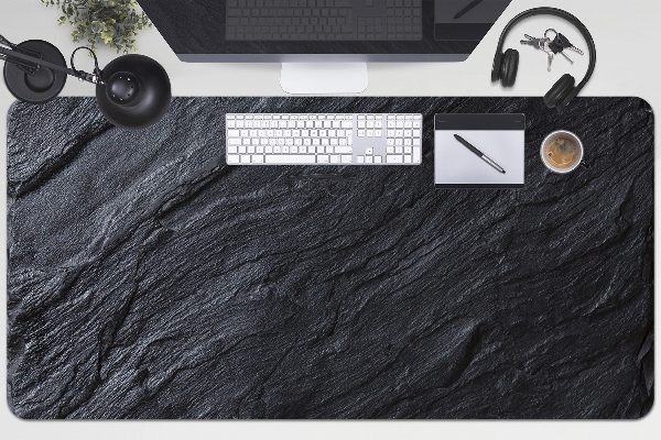 Sous main de bureau Marbre noir