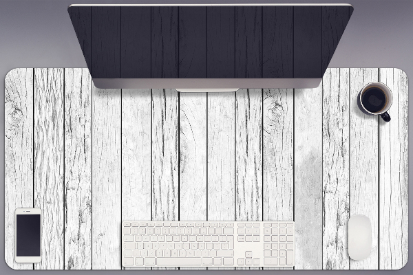 Sous main de bureau Planches blanches