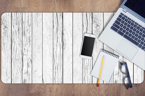 Sous main de bureau Planches blanches