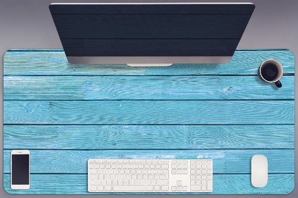 Sous-main bureau Planches bleues