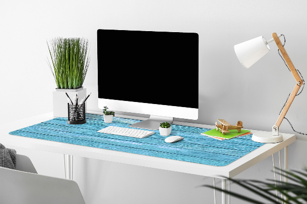 Sous-main bureau Planches bleues