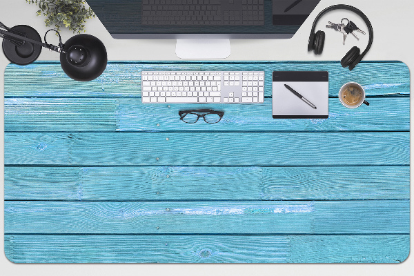 Sous-main bureau Planches bleues