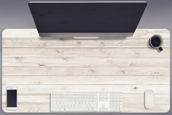 Sous main de bureau Planches blanches
