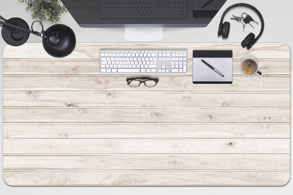 Sous main de bureau Planches blanches