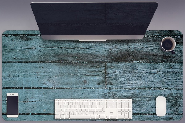 Sous-main bureau Planches bleues