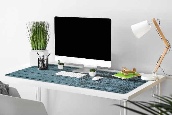 Sous-main bureau Planches bleues