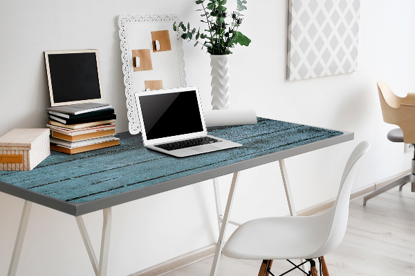 Sous-main bureau Planches bleues