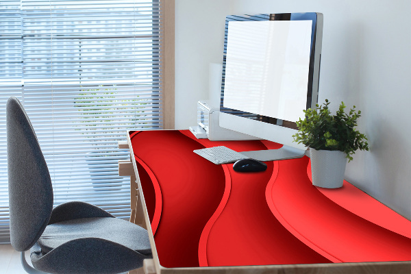 Sous-main bureau Abstraction rouge