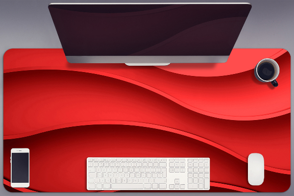 Sous-main bureau Abstraction rouge