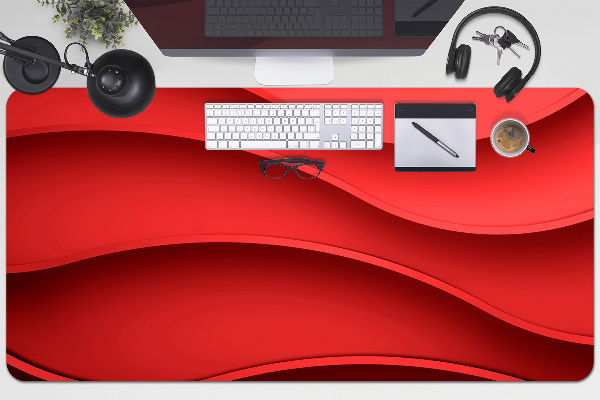 Sous-main bureau Abstraction rouge