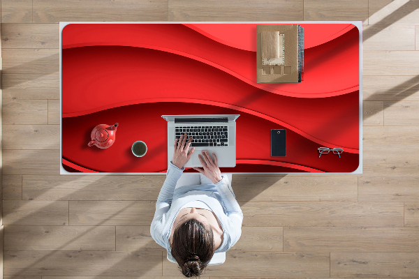 Sous-main bureau Abstraction rouge