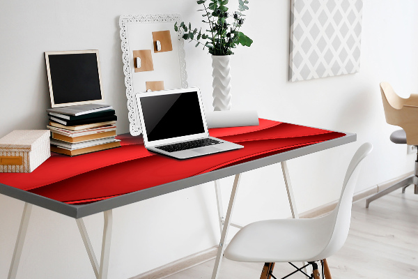 Sous-main bureau Abstraction rouge