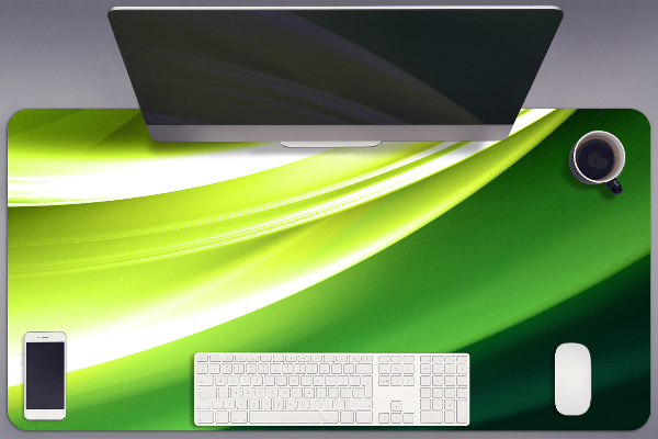 Sous-main bureau Abstraction verte