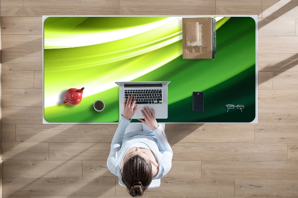 Sous-main bureau Abstraction verte