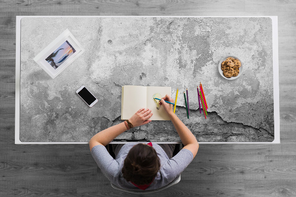 Sous main de bureau Vieux mur
