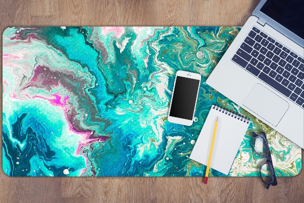 Sous-main bureau Abstraction verte