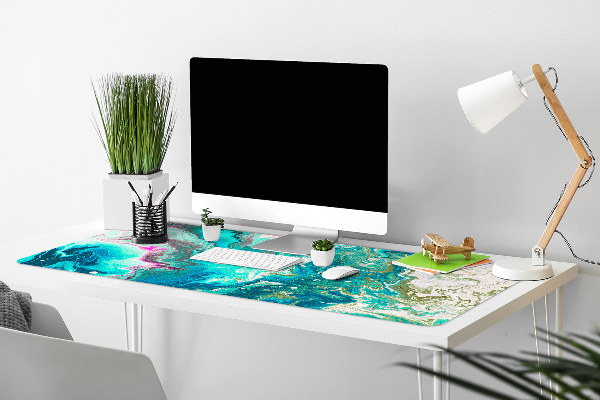 Sous-main bureau Abstraction verte