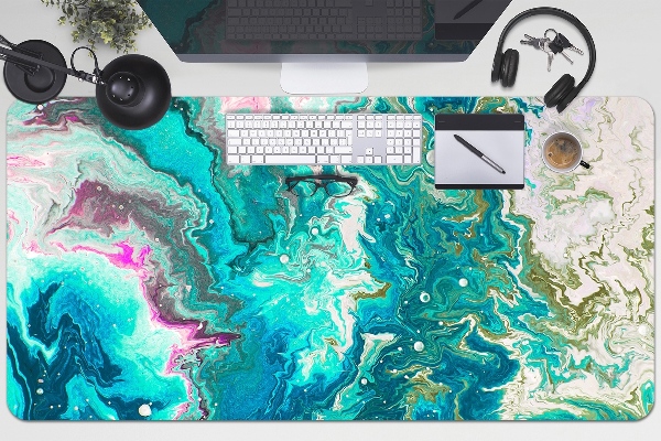 Sous-main bureau Abstraction verte