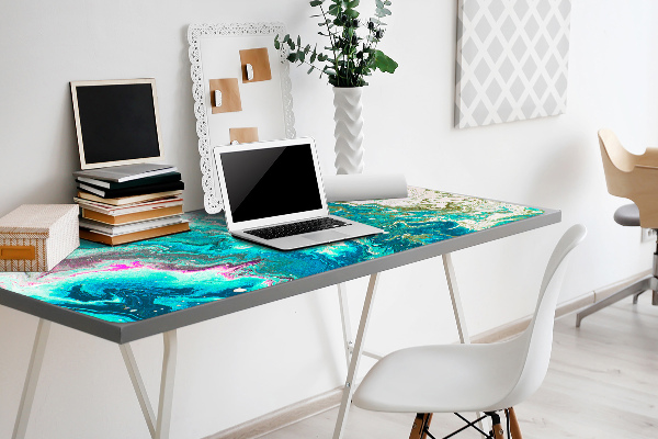 Sous-main bureau Abstraction verte