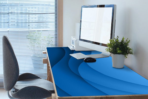 Sous-main bureau Transition bleue