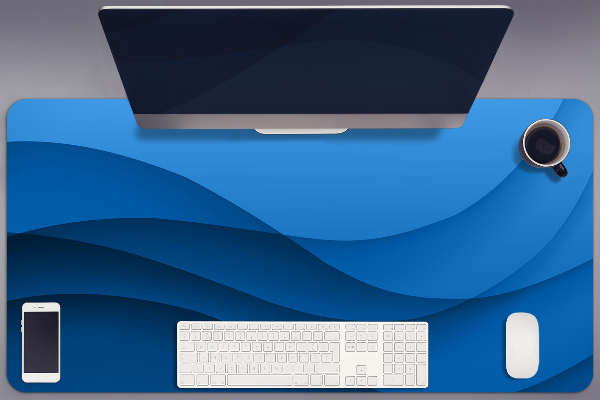 Sous-main bureau Transition bleue