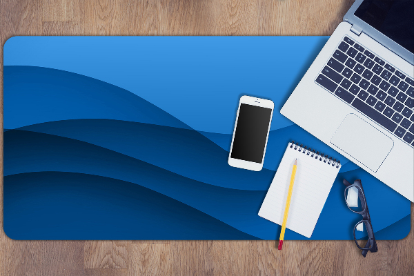 Sous-main bureau Transition bleue