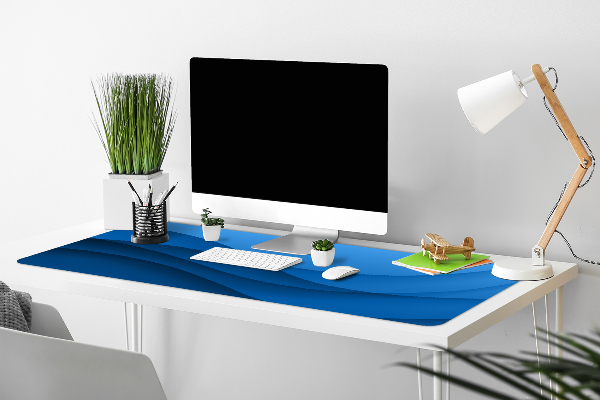Sous-main bureau Transition bleue