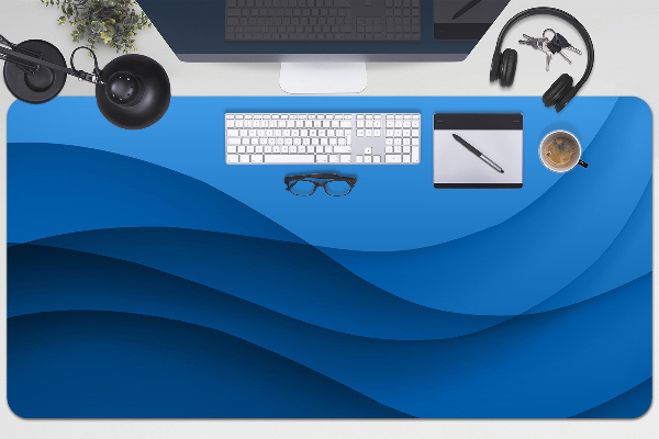 Sous-main bureau Transition bleue