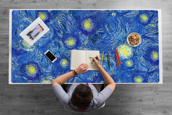 Sous-main bureau Almond en fleurs