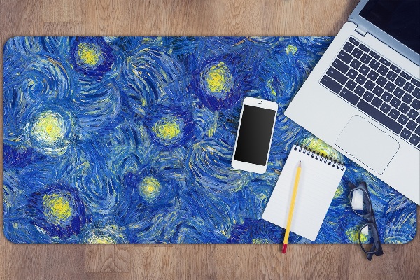 Sous-main bureau Almond en fleurs