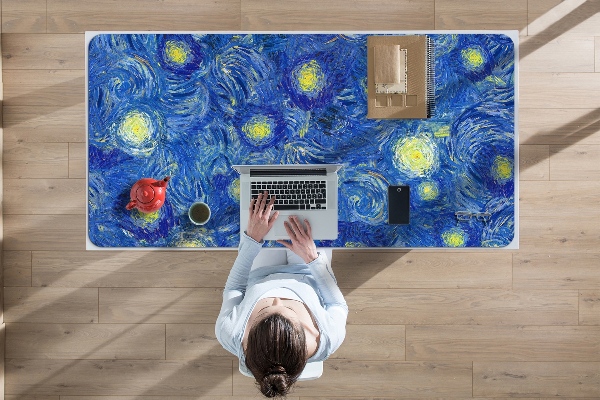 Sous-main bureau Almond en fleurs