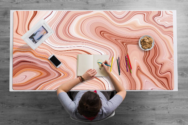 Tapis de bureau Ecru abstraction