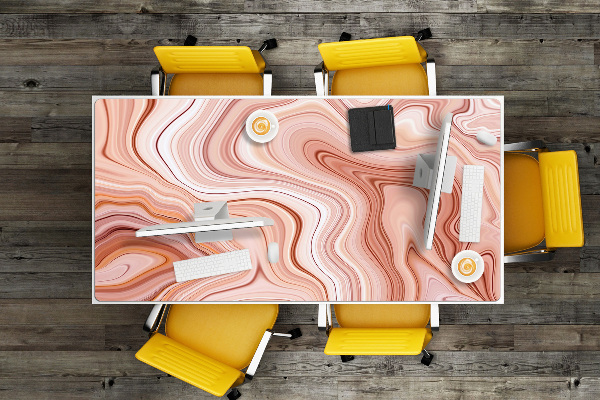 Tapis de bureau Ecru abstraction