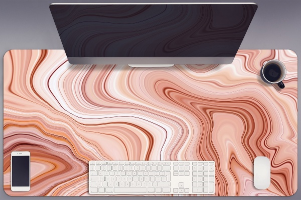 Tapis de bureau Ecru abstraction