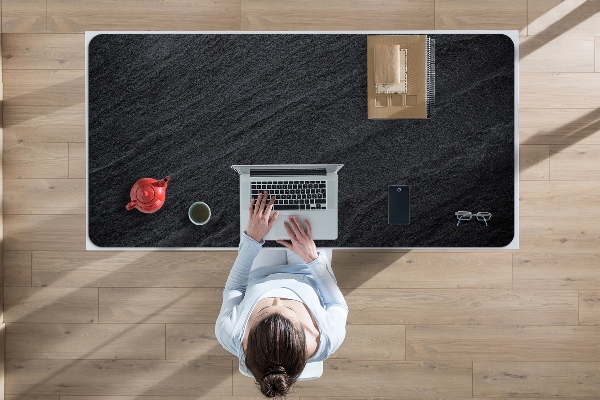 Sous main de bureau Sable noir
