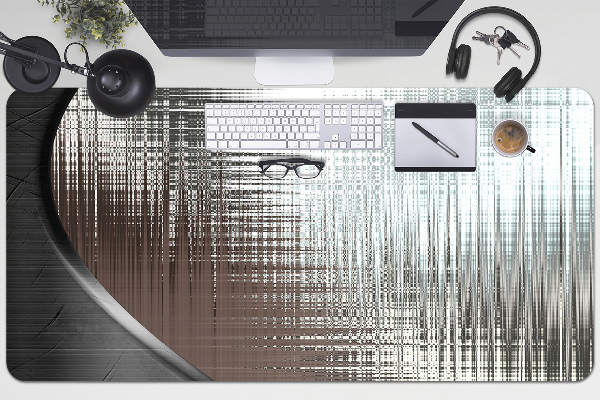 Protège bureau Abstraction. Argent