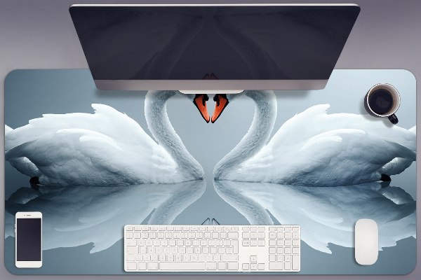 Sous main de bureau Cygnes