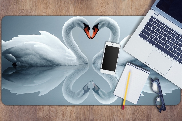 Sous main de bureau Cygnes