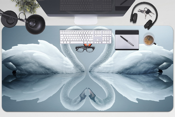 Sous main de bureau Cygnes